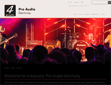 Tablet Screenshot of 4-acoustic.com